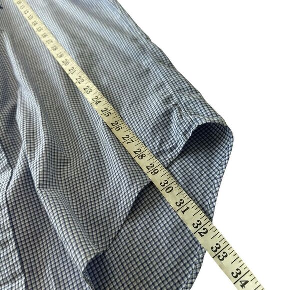 Ralph Lauren Yarmouth  Cotton Blue Plaid Preppy Long Sleeve Shirt, 15 1/2' - Picture 7 of 8